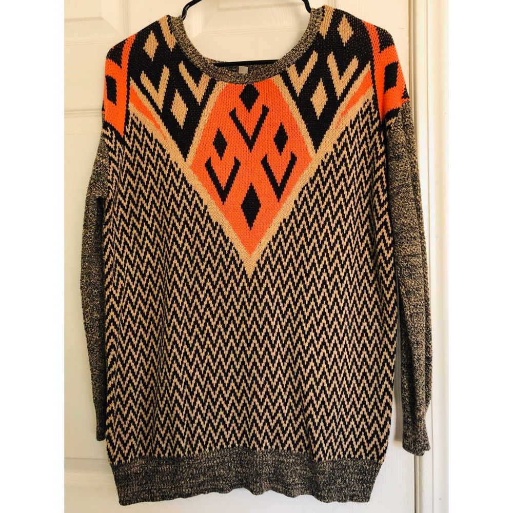 Geometric Patterned Sweater